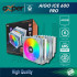 Aigo Fan Prosesor CPU Cooler 6 Heat Pipe ARGB Speed 900-1600rpm ICE600PRO