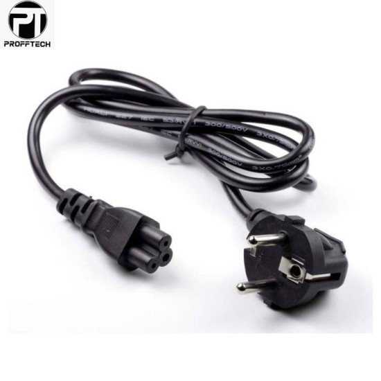 Profftech Kabel Power Laptop 1.8 Meter Adaptor Notebook 3 Lubang 1.8M 1.25mm