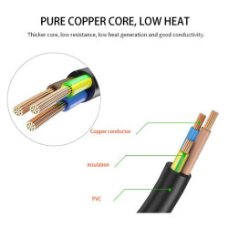 Profftech Kabel Power Laptop 1.8 Meter Adaptor Notebook 3 Lubang 1.8M 1.25mm