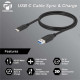 Profftech Kabel USB 3.0 to Type C 3.1 Sync Charge Cable Panjang 2 Meter
