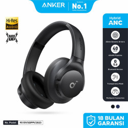 ANKER A3004 Soundcore Q20i Wireless Headphones with Mic Headset Noise Cancelling ANKER A3004 Soundcore Q20i Wireless Headphones with Mic Headset Noise Cancelling