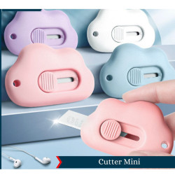 Cutter Mini Cuter Kecil Bahan Plastik