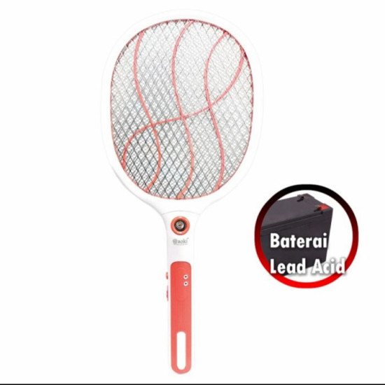 Aoki Raket Nyamuk Recharge Kabel Electric Swatter Mosquito AK-883 NEW Aoki Raket Nyamuk Recharge Kabel Electric Swatter Mosquito AK-883 NEW