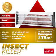 Aoki AK-873 Lampu UV Perangkap Nyamuk Lalat Laron Bug Zapper 40W 40 Watt Aoki AK-873 Lampu UV Perangkap Nyamuk Lalat Laron Bug Zapper 40W 40 Watt
