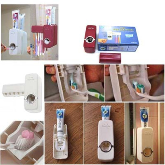Tempat Sikat Pasta Gigi Toothpaste Dispenser Odol