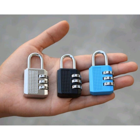 Gembok Koper Pin 3 Digit Stainless Steel