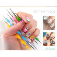 Nail Art Pen Dotting Tool - Alat Membuat Nail Art 1 set isi 5 Pcs Nail Art Pen Dotting Tool - Alat Membuat Nail Art 1 set isi 5 Pcs