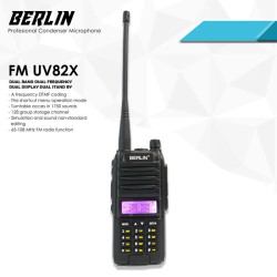 Berlin FM-UV82X Handie Talkie HT Dual Band Frequency Display Standby Berlin FM-UV82X Handie Talkie HT Dual Band Frequency Display Standby