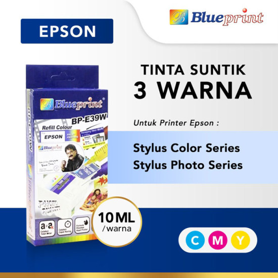 Blueprint Refill Colour Tinta Suntik Isi Ulang Epson