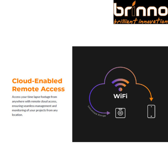 Brinno BCC5000 4K Construction TIme Lapse Camera Wi-Fi & BLE Simple Management Brinno BCC5000 4K Construction TIme Lapse Camera Wi-Fi & BLE Simple Management