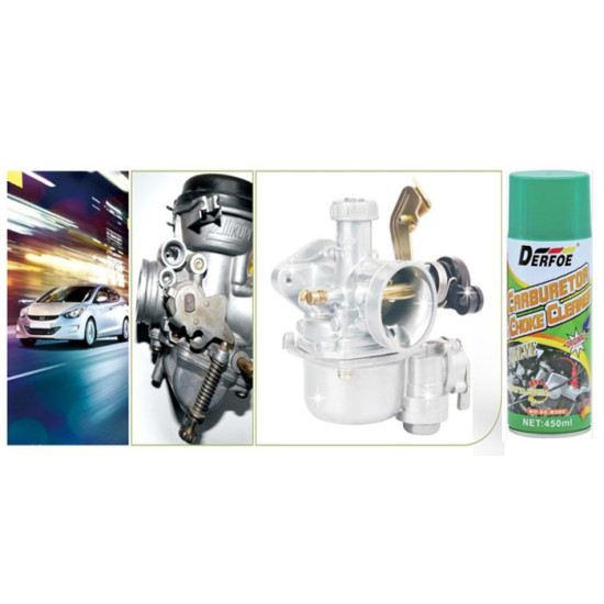 Derfoe Carburator Cleaner 450 ml Pembersih Karburator Mobil Motor