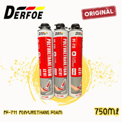 Derfoe PF-711 PU Foam Polyurethane 750 ml Spray Busa Peredam Suara Panas Tahan Cuaca Pu Foam 750ml