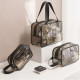 Tas Kosmetik Perlengkapan Mandi Transparan Bahan PVC Travel Pouch