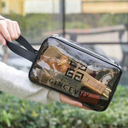 Tas Kosmetik Perlengkapan Mandi Transparan Bahan PVC Travel Pouch Tas Kosmetik Perlengkapan Mandi Transparan Bahan PVC Travel Pouch