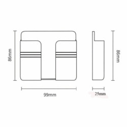 Rak Gantungan HP Tempel Tembok Holder Bahan PVC Rak Gantungan HP Tempel Tembok Holder Bahan PVC