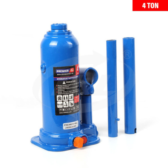 HL Premier Dongkrak Botol Hidrolik Hydraulic Bottle Jack 2 Ton 4 Ton 6 Ton 10 Ton
