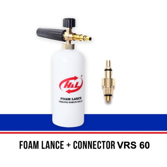 Paket HL Foam Lance Plus Connector For Jet Cleaner Tabung Sabun Salju + Konektor