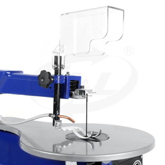 HL 6115 Mesin Ukir Kayu 120W Scroll Saw Max Cutting Depth 50mm Width 405mm 