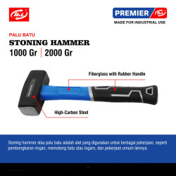 HL Premier Palu Batu Stoning Hammer 1000G 2000G 1000 Gram 2000 Gram