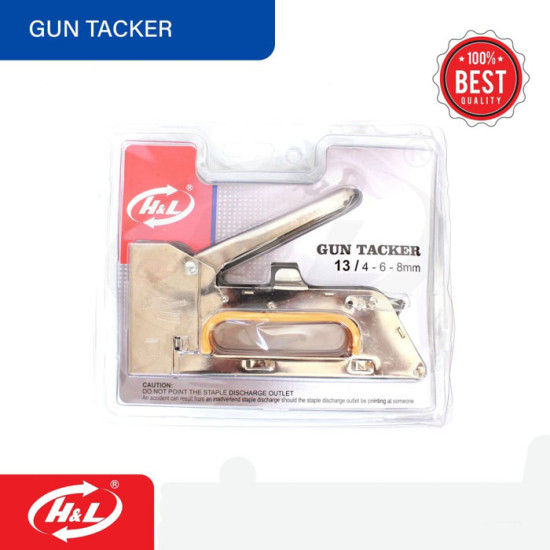 HL Staples Tembak Gun Tacker Stapler Ukuran 4-8mm