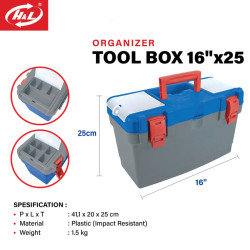 HL Toolbox Tool Box 16 Inch Kotak Perkakas Plastik Box 16Inchx25