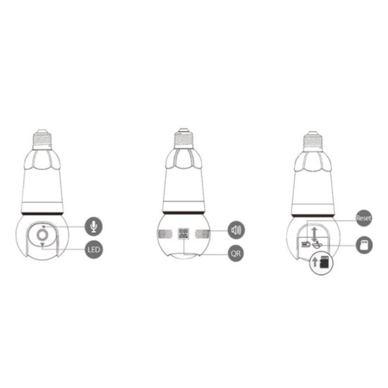 Imou Bulb Cam 2C 3MP Smart Wireless Security Camera E27 Imou Bulb Cam 2C 3MP Smart Wireless Security Camera E27