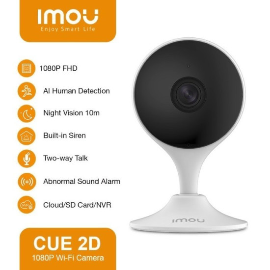 Imou Cue 2D 1080P Smart Wifi Camera Indoor IP Cam Wireless CCTV Imou Cue 2D 1080P Smart Wifi Camera Indoor IP Cam Wireless CCTV