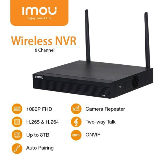 Imou Wireless NVR 8 Channel 1080P H265 Imou Wireless NVR 8 Channel 1080P H265