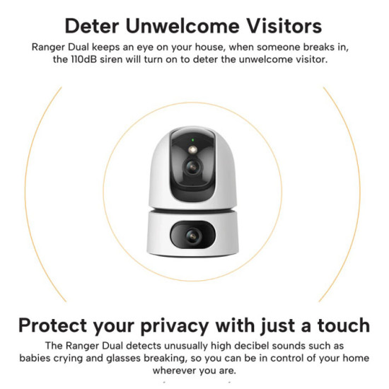Imou Ranger Dual 6MP Indoor Smart Security Camera Night Vision Pan Tilt Imou Ranger Dual 6MP Indoor Smart Security Camera Night Vision Pan Tilt
