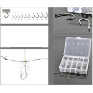 Kail Pancing Aneka Ukuran Set isi 100pcs Baja Karbon