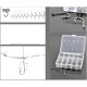 Kail Pancing Aneka Ukuran Set isi 100pcs Baja Karbon
