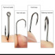 Kail Pancing Aneka Ukuran Set isi 100pcs Baja Karbon