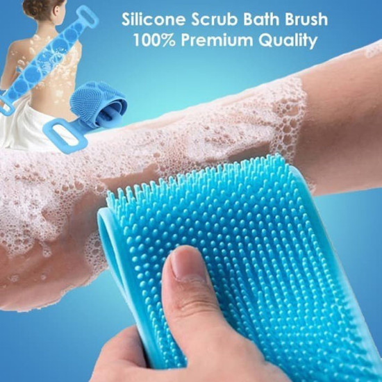 SIlicone Scrubber Alat Sikat Punggung Silikon Gosokan Mandi