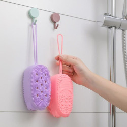 Sikat Spon Spons Silikon Mandi Sabun Batang Cair Scrubber Sikat Spon Spons Silikon Mandi Sabun Batang Cair Scrubber