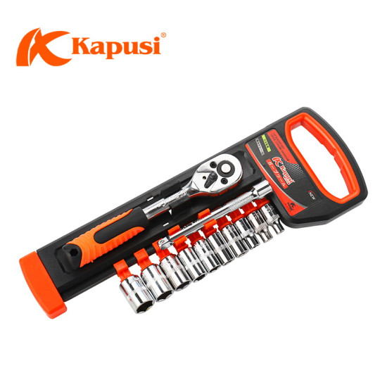 Kapusi Kunci Sok 12 Pcs Shock Wrench 1/4 Inch Ukuran 4-13mm CRV K-9818