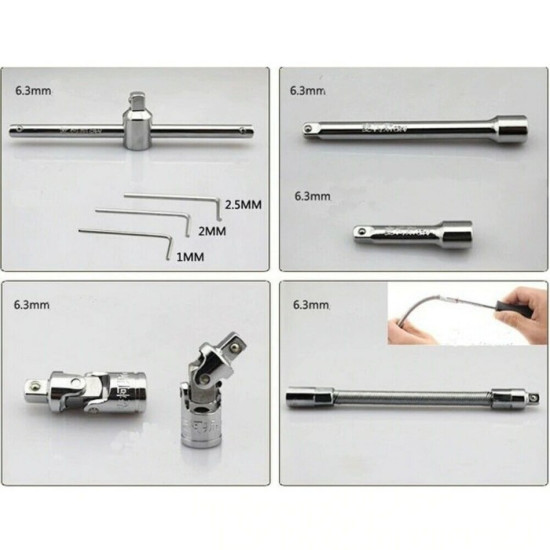 Kapusi Kunci Sok 46 Pcs Shock Set CRV 1/4 Inch K-9819