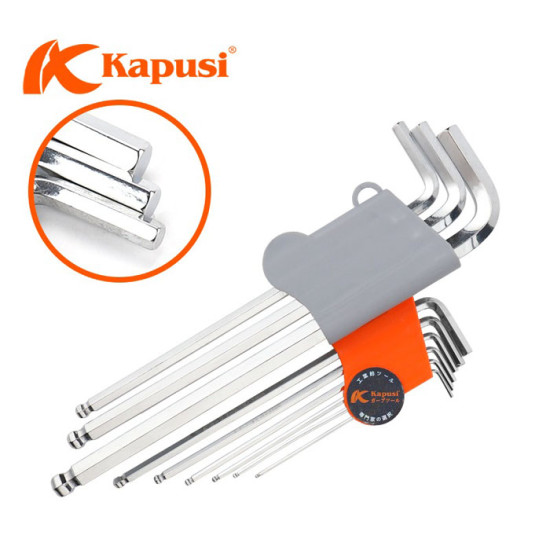 Kapusi Hex Key Set 9 Pcs Kunci L Hexagonal 9Pcs K-0193