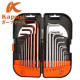 Kapusi Hex Key Set 18 Pcs Kunci L Bintang Hexagonal 18pcs K-0420