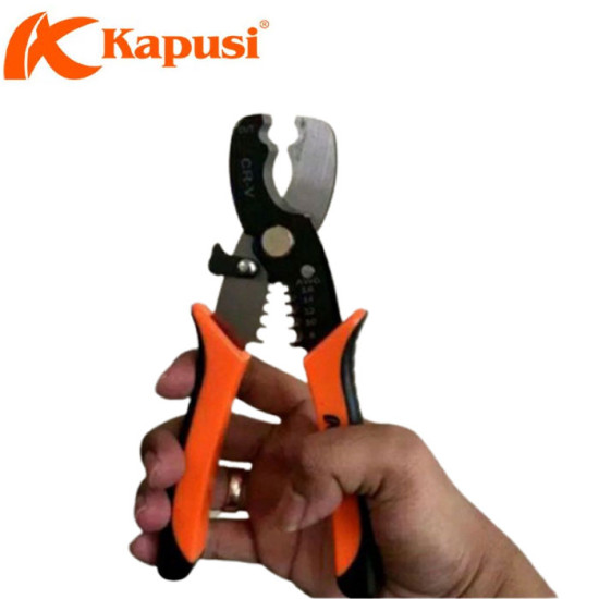Kapusi Tang Kupas Kabel 8 Inch Multifungsi MultifunctionWire Stripper 8In K-9101