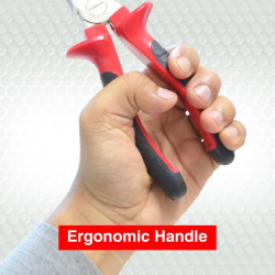 Kenmaster Tang Lancip Kombinasi 6 Inch Gagang Merah Hitam 6In