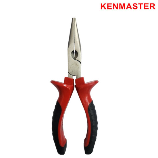 Kenmaster Tang Lancip Kombinasi 6 Inch Gagang Merah Hitam 6In