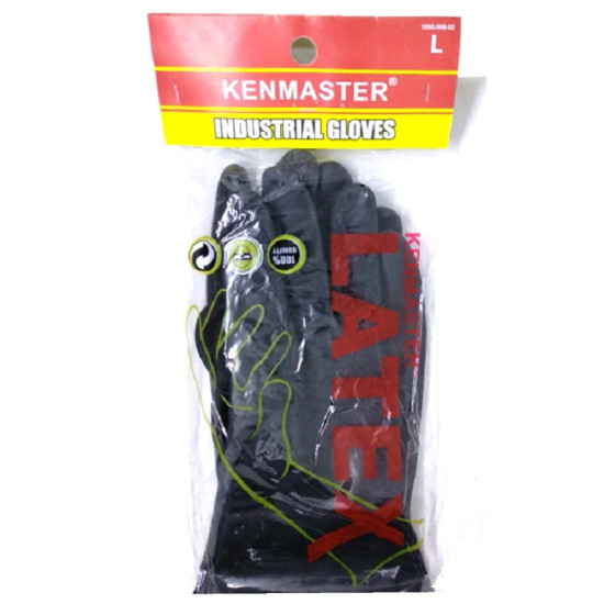 Kenmaster Sarung Tangan Karet Hitam