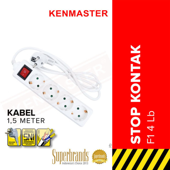 Kenmaster Stop Kontak 4 Lubang Master On Off