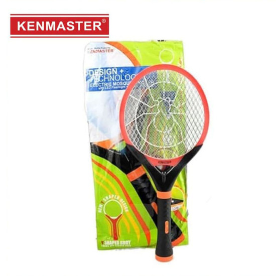 Kenmaster KM-089 Raket Nyamuk Senter LED Mosquito Killer Rechargeable Flashlight