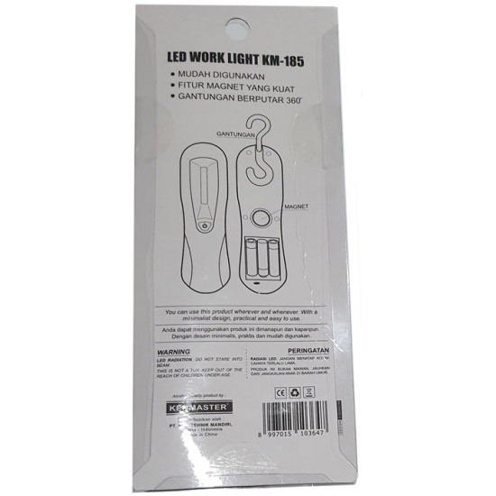 Kenmaster KM-185 LED Work Light - Lampu Darurat Kerja