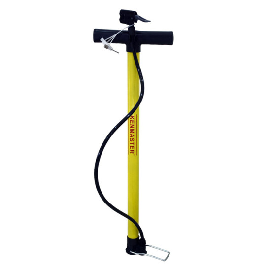 Kenmaster KM-02 Hand Pump Yellow - Pompa Angin Tabung Manual