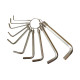 Kenmaster Hexagon Key Wrench Set Chrome - Kunci L Set 10 Pcs