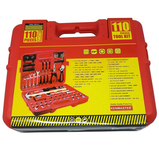 Kenmaster Tool Kit 110 Pcs Set Box