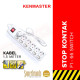 Kenmaster DX604 Stop Kontak 6 Lubang On Off