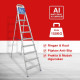 Kenmaster KM-106 Tangga 6 Step Pijakan Household Ladder